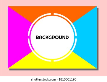 abstract background colorful vector design for template, presentation, poster, card, etc