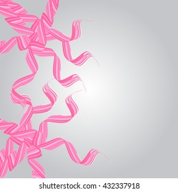 Abstract background. Colorful vector illustration with twisted swirls.  Flyer, brochure, annual report or website design.  Orange color.