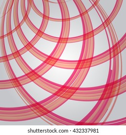 Abstract background. Colorful vector illustration with twisted swirls.  Flyer, brochure, annual report or website design.  Orange color.