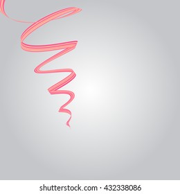 Abstract background. Colorful vector illustration with twisted swirls.  Flyer, brochure, annual report or website design.  Orange color.