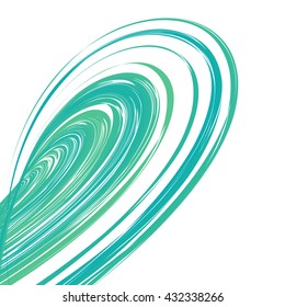 Abstract background. Colorful vector illustration with twisted swirls.  Flyer, brochure, annual report or website design.  Orange color.