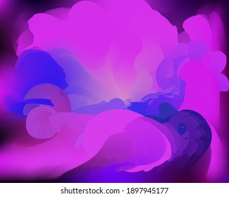 Abstract background. Colorful vector template for web design. Purple, blue, pink gradient.
