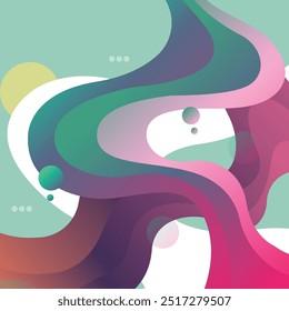 Abstract background and colorful wave