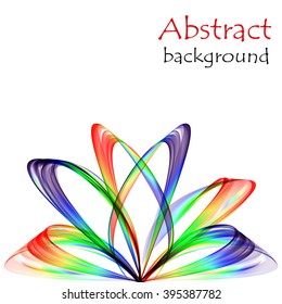 Abstract background with colorful wave