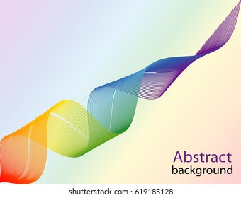 Abstract background with colorful wave