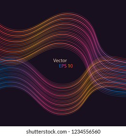 Abstract background with colorful wave design