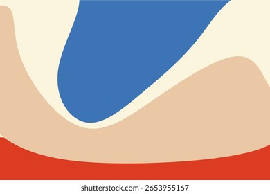 Abstract background colorful wave pastel poster 