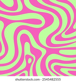 Abstract background with colorful wave pattern. Trendy vector illustration in retro style 60s, 70s.