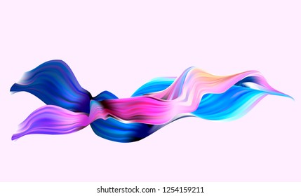 Abstract background with colorful waves