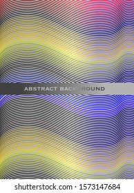 Abstract background with colorful waves.