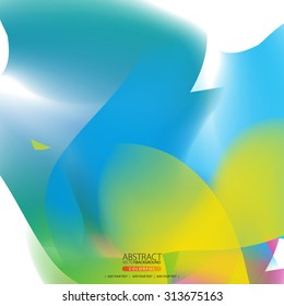 Abstract background with colorful waves