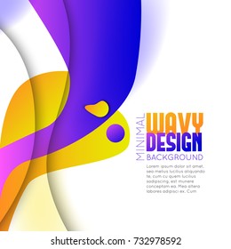 Abstract background with colorful waves.