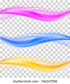 Abstract background with colorful waves