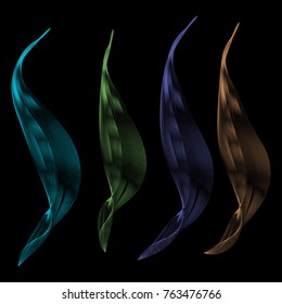 Abstract background with colorful waves.
