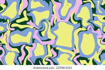 Abstract background with colorful waves. Trendy vector illustration in style color.