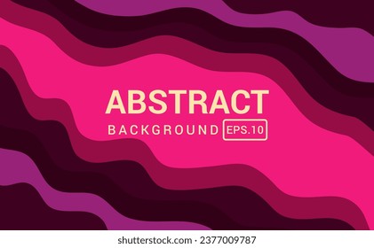 Abstract background with colorful waves. Trendy vector illustration in style color.