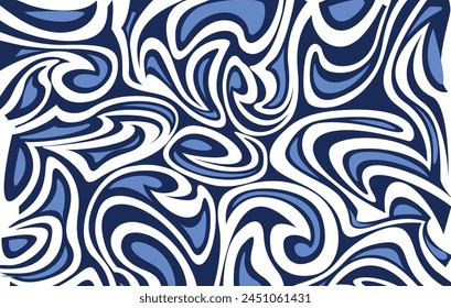 Abstract background with colorful waves. Trendy vector illustration, psychedelic shapes.