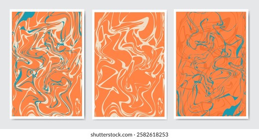 Abstract background with colorful waves. Trendy vector illustration in style color