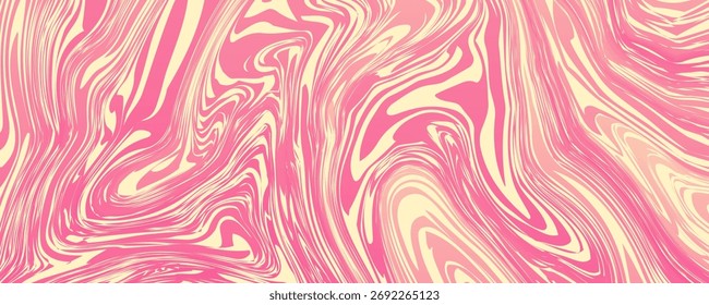 Fundo abstrato com ondas coloridas. Ilustração vetorial na moda em cor de estilo.