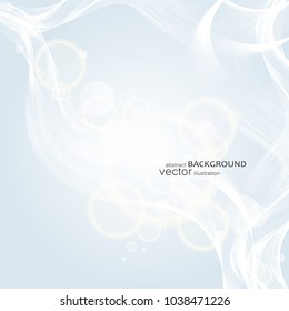 Abstract background with colorful waves. Vector.