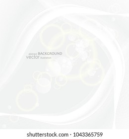 Abstract background with colorful waves. Vector.