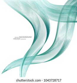 Abstract background with colorful waves. Vector.