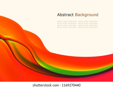 Abstract background colorful waves, vector illustration