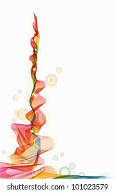 Abstract background with colorful wave,vector  illustration
