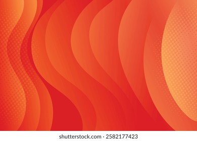 Abstract background with colorful wavy geometry