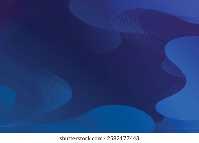 Abstract background with colorful wavy geometry