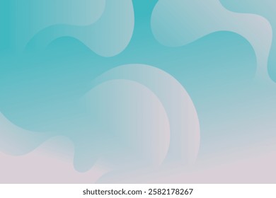 Abstract background with colorful wavy geometry