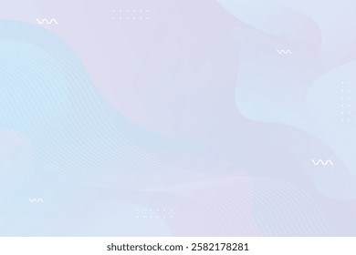 Abstract background with colorful wavy geometry