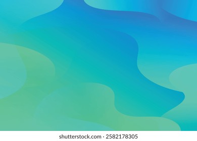 Abstract background with colorful wavy geometry