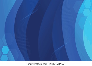 Abstract background with colorful wavy geometry