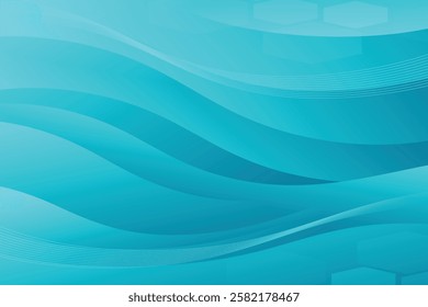 Abstract background with colorful wavy geometry