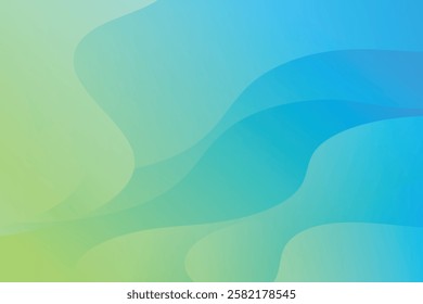 Abstract background with colorful wavy geometry