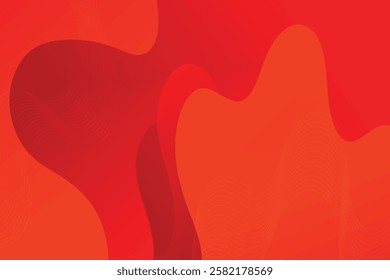 Abstract background with colorful wavy geometry