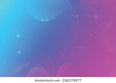 Abstract background with colorful wavy geometry
