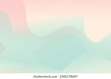 Abstract background with colorful wavy geometry