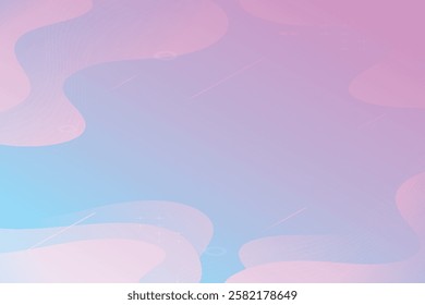 Abstract background with colorful wavy geometry