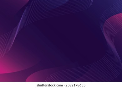 Abstract background with colorful wavy geometry