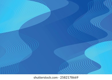 Abstract background with colorful wavy geometry
