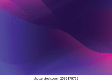 Abstract background with colorful wavy geometry