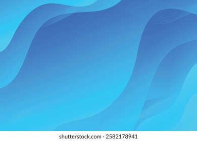 Abstract background with colorful wavy geometry