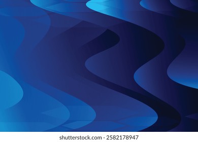 Abstract background with colorful wavy geometry