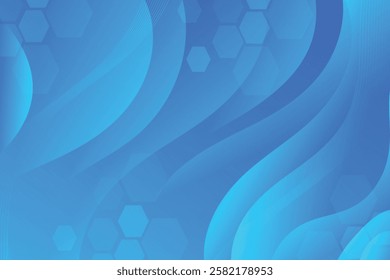 Abstract background with colorful wavy geometry
