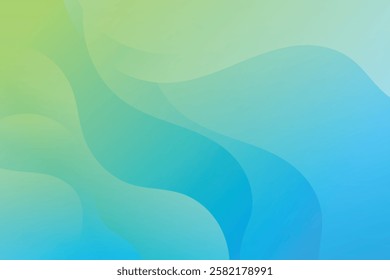 Abstract background with colorful wavy geometry