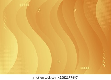 Abstract background with colorful wavy geometry