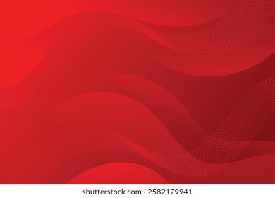 Abstract background with colorful wavy geometry