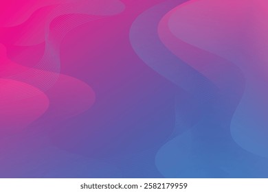 Abstract background with colorful wavy geometry